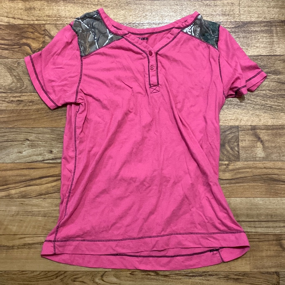Real Tree pink camp shirt
